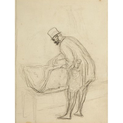 Lot 17 - Honore Daumier French, 1808-1879 L'Amateur...