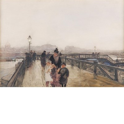 Lot 24 - Jean-François Raffaelli French, 1850-1924 Pont-...