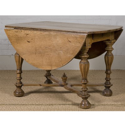 Lot 157 - Dutch Baroque Walnut Drop-Leaf Table 17th/18th...