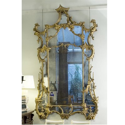 Lot 189 - George II Style Gilt-Wood Mirror 19th Century...