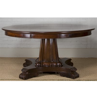 Lot 232 - Anglo Indian William IV Mahogany Center Table...
