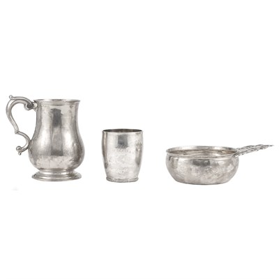 Lot 211 - Group of American Silver Articles 18th/19th...