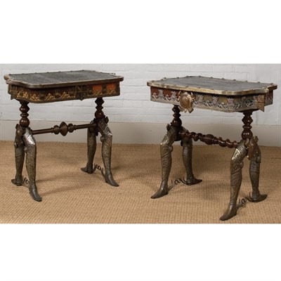 Lot 248 - Pair of Renaissance Revival Spanish Armorial...