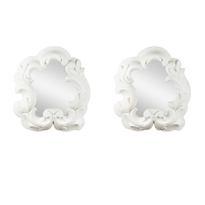 Lot 238 - Pair of Art Deco Style Composition Mirrors In...