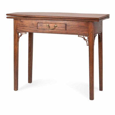 Lot 189 - Chippendale Mahogany Fold-Over Games Table New...