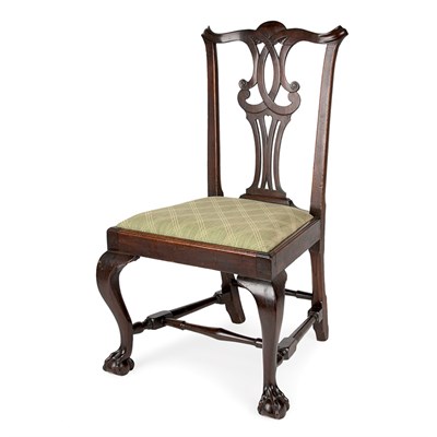 Lot 250 - Chippendale Mahogany Side Chair Possibly Salem,...