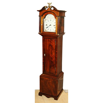 Lot 135 - George III Style Mahogany Grandmother Clock...