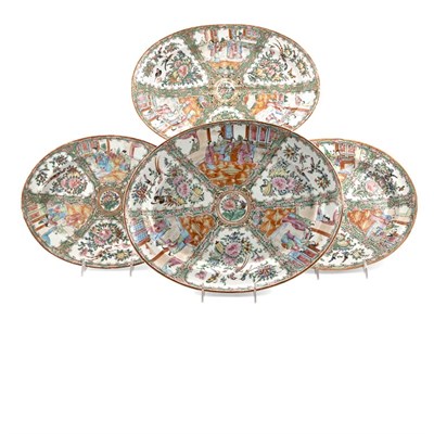 Lot 177 - Group of Three Canton Rose Medallion Porcelain...
