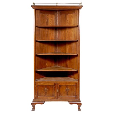 Lot 321 - Victorian Style Mahogany Corner Cabinet Modern...