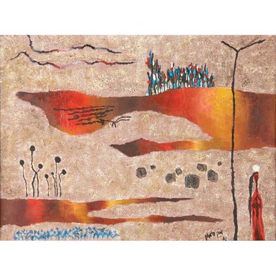 Lot 48 - Yohanan Simon Israeli, 1905-1976 The Negev...