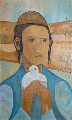 Lot 50 - Hojman 20th Century (i) Boy Holding a Dove...