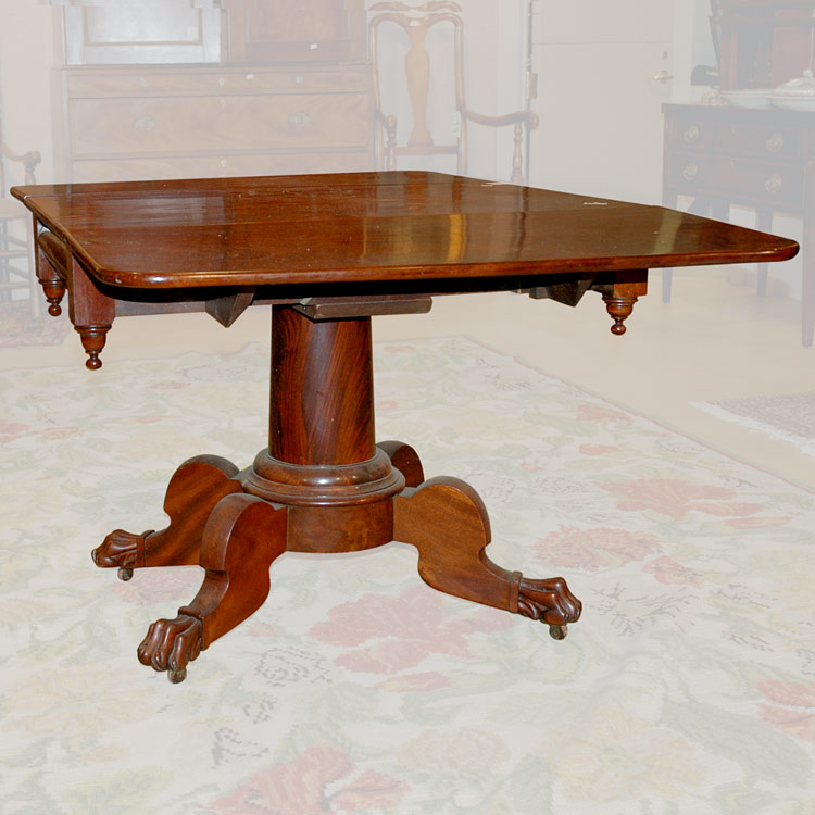 Lot 275 - Classical Mahogany Drop-Leaf Table New York,...