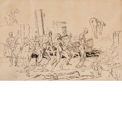 Lot 436A - Reginald Marsh BATHERS ON THE HUDSON (S. 213)...