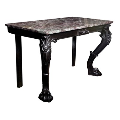 Lot 124 - William IV Ebonized Mahogany Console 19th...
