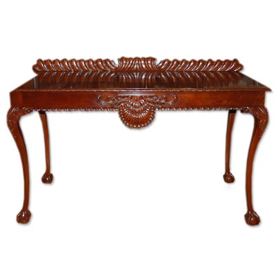 Lot 457 - George II Style Carved Mahogany Console Height...