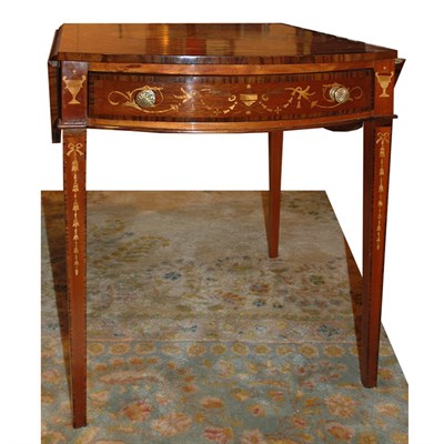 Lot 398 - George III Style Inlaid Mahogany Pembroke...