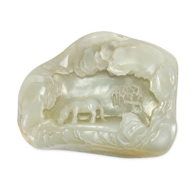 Lot 330 - Chinese Celadon Jade Boulder 18th Century...