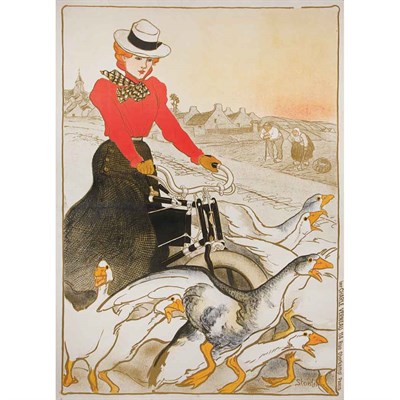 Lot 516 - Theophile Alexandre Steinlen MOTOCYCLES COMIOT...