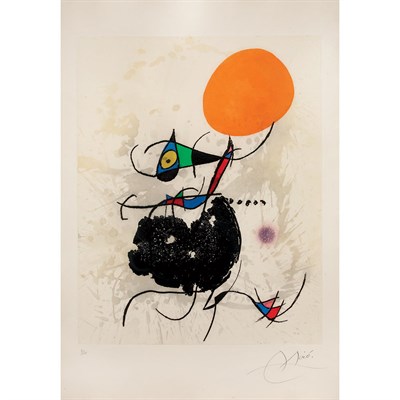 Lot 454 - Joan Miró TERRE ATTEINTE ET SOLEIL INTACT (D....