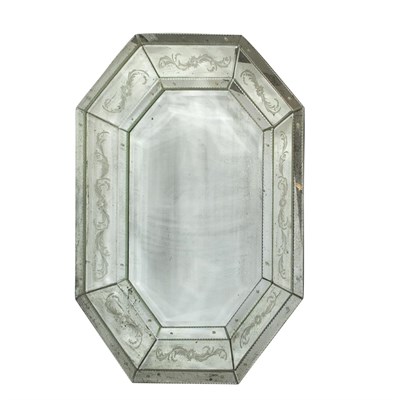 Lot 295 - Venetian Style Mirror Framed Mirror Height 56...