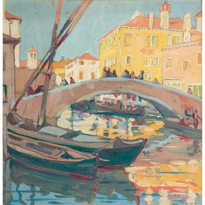 Lot 155 - Jane Peterson American, 1876-1965 Venice-Late...