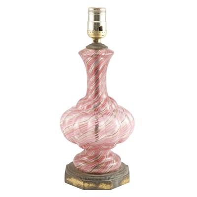 Lot 146 - Murano Mold Blown Glass Lamp Of gadrooned...