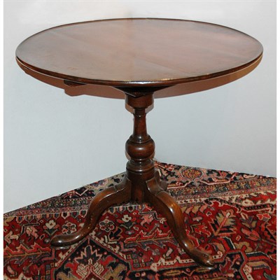 Lot 186 - Chippendale Walnut Tilt-Top Tea Table...