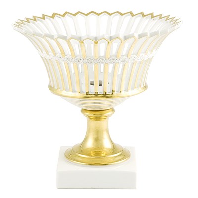 Lot 148 - Empire Style Gilt Decorated Reticulated...