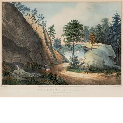 Lot 113 - Currier & Ives, publishers THE HUDSON, FROM...