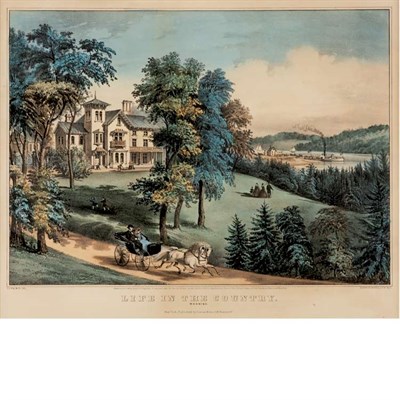 Lot 112 - Currier & Ives, publishers THE DRIVE THROUGH...