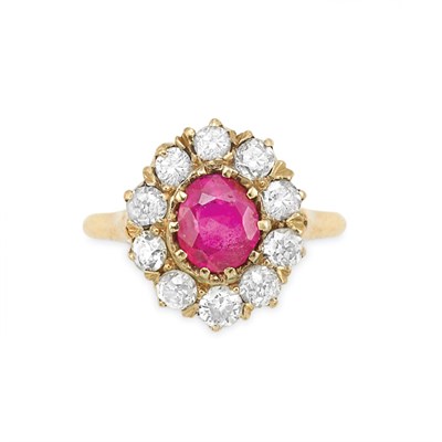 Lot 177 - Gold, Ruby and Diamond Ring