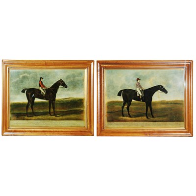 Lot 467 - Set of Four Framed Equestrian Prints on Glass...