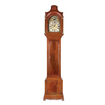 Lot 443 - George III Mahogany Tall Case Clock Late...
