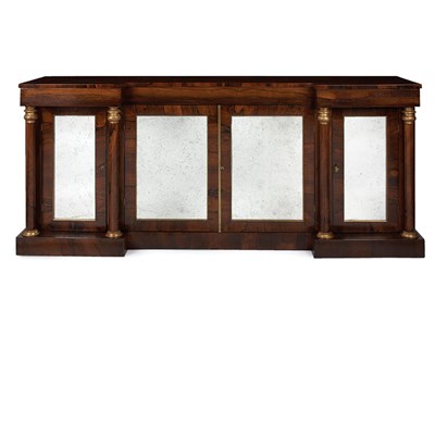 Lot 497 - Regency Parcel Gilt and Rosewood Buffet First...