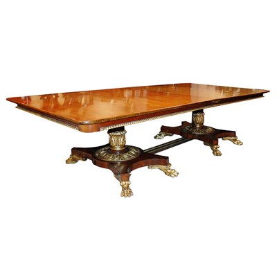 Lot 305 - William IV Style Mahogany Dining Table With...