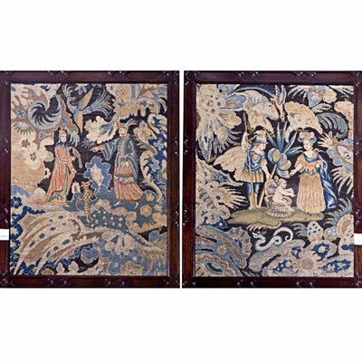 Lot 492 - George III Mahogany Two-Panel Screen Late 18th...