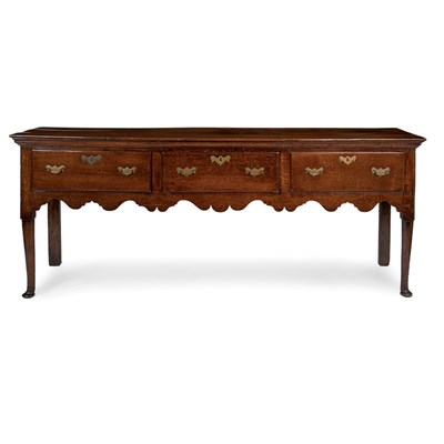 Lot 325 - Provincial George I Oak Sideboard The...