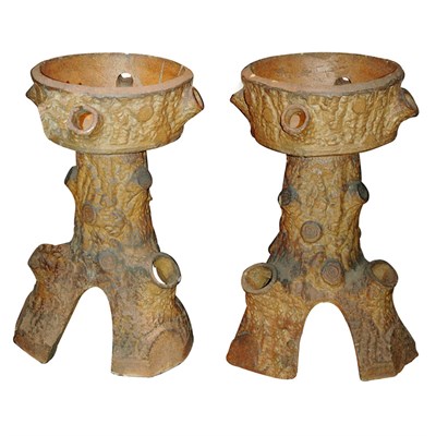 Lot 99 - Pair of Ceramic Strawberry Planters Height 25...