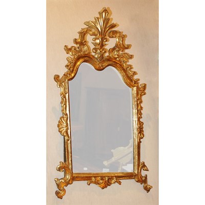 Lot 114A - Continental Rococo Gilt-Wood Mirror Mid 18th...