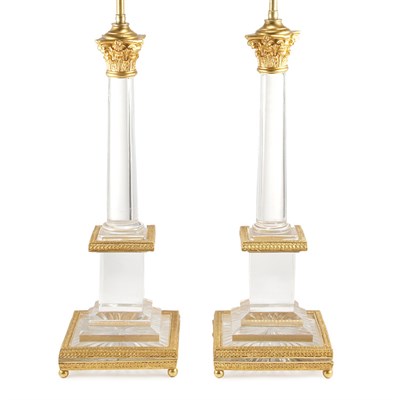 Lot 407 - Pair of Neoclassical Style Gilt-Metal Mounted...