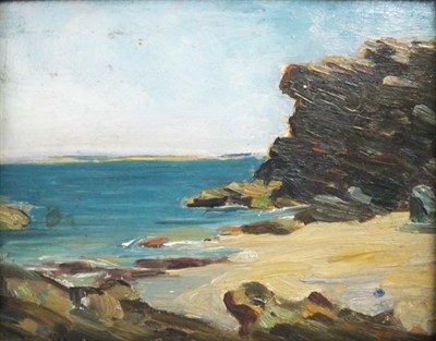 Lot 1 - American School 20th Century Rocky Coast Oil...