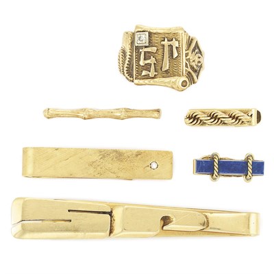 Lot 863 - Group of Gentleman's Gold and Metal Jewelry