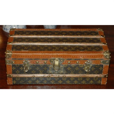 Lot 200 - Louis Vuitton Miniature Steamer Trunk Height 4...