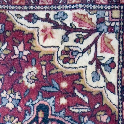 Lot 508 - Sarouk Fereghan Mat North Persia, late 19th...