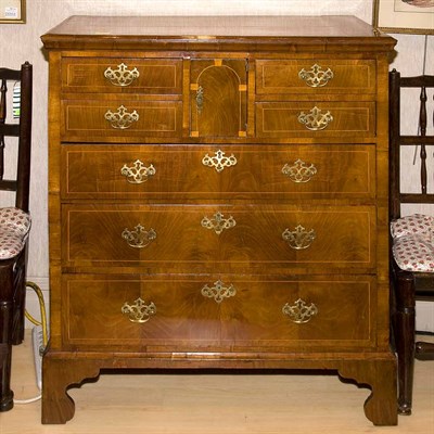 Lot 166 - George III Style String Inlaid Mahogany Chest...