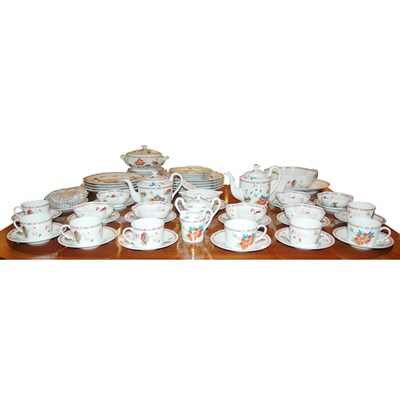 Lot 161 - Limoges Floral Decorated Porcelain Dinner...