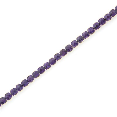 Lot 66 - Gold and Amethyst Bracelet