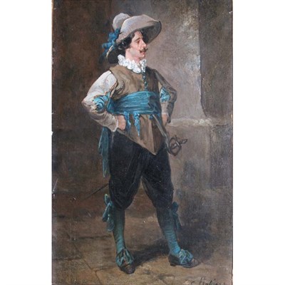 Lot 10 - Georgio Baldero 19th Century Cavalier Signed G....