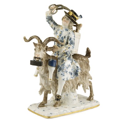 Lot 124 - Meissen Porcelain Figure of the Welsh Tailor...