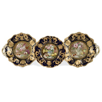 Lot 470 - English Porcelain Dessert Service Retailed by...